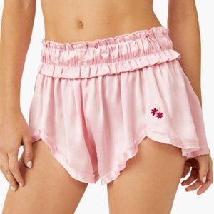 Free People Like Honey Satin Pajama Shorts